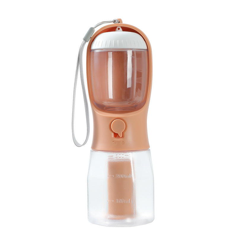 Portable Dog Water Bottle. 3-in-1 Travel Cup for Pets!