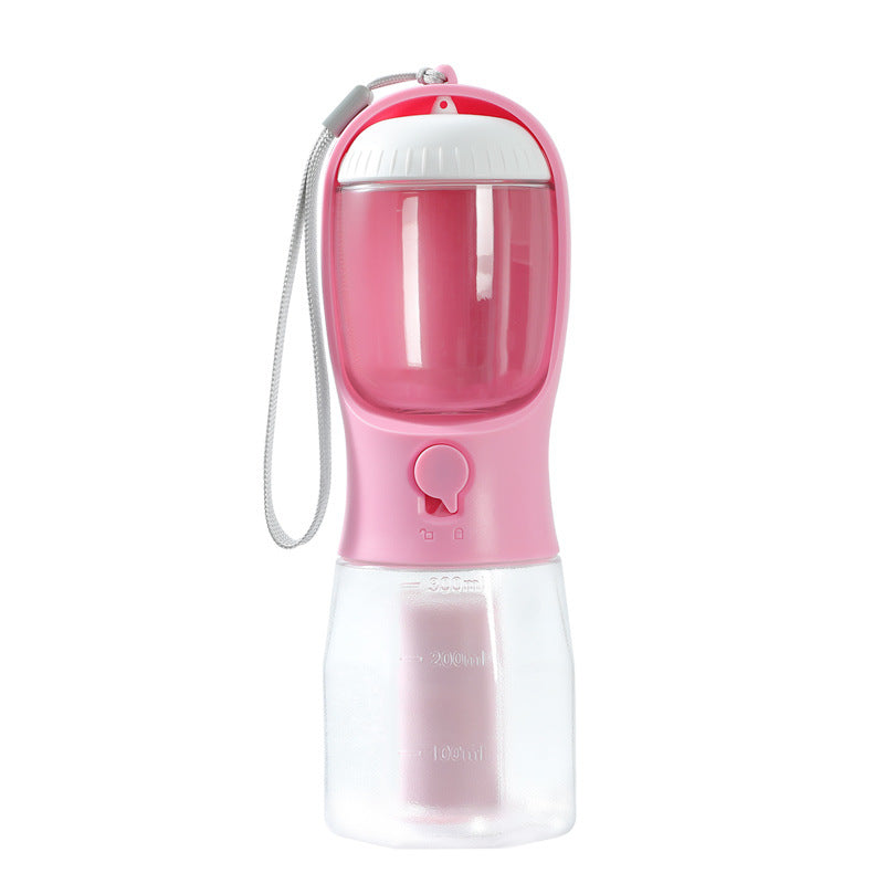Portable Dog Water Bottle. 3-in-1 Travel Cup for Pets!